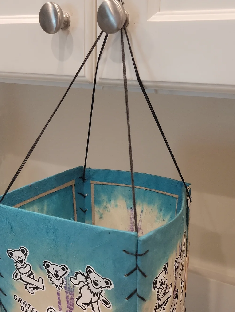 Grateful Dead Blue Dancing Bears Hanging Wall Lantern